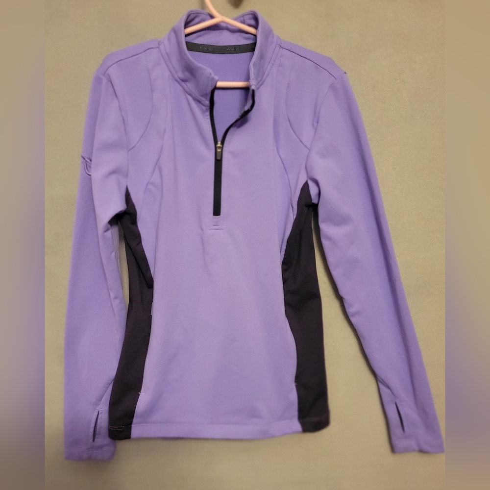 Baleaf Girls Purple Long Sleeve 1/4 Zip Pullover. Size M